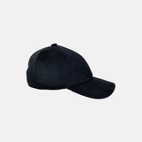 Bruno Carlo Wool Baseball Cap with Ear Flaps in Black - Big Bag NY