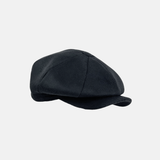 Bruno Carlo Wool Baseball Cap with Ear Flaps in Black - Big Bag NY