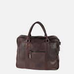 Bruno Rossi Leather Briefcase Brown - Big Bag NY