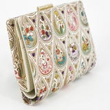 Bunkoya Oozeki Flowers and Cats Billfold with Clasp2 - Big Bag NY