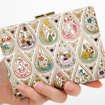 Bunkoya Oozeki Flowers and Cats Billfold with Clasp5 - Big Bag NY