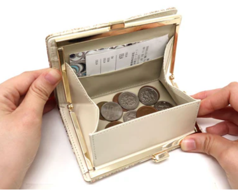 Bunkoya Oozeki Flowers and Cats Billfold with Clasp8 - Big Bag NY