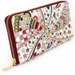 Bunkoya Oozeki Glossy Hearts Zippered Long Wallet2 - Big Bag NY