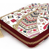 Bunkoya Oozeki Glossy Hearts Zippered Long Wallet3 - Big Bag NY