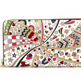 Bunkoya Oozeki Glossy Hearts Zippered Long Wallet - Big Bag NY