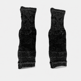 Butapana Fingerless Armwarmer Wool Glove in Black - Big Bag NY