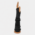 Butapana Fingerless Armwarmer Wool Glove in Black - Big Bag NY