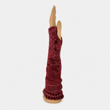 Butapana Fingerless Armwarmer Wool Glove in Burnt Orange - Big Bag NY