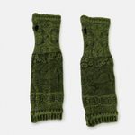 Butapana Fingerless Armwarmer Wool Glove in Moss Green - Big Bag NY