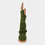 Butapana Fingerless Armwarmer Wool Glove in Moss Green - Bg Bag NY