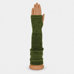 Butapana Fingerless Armwarmer Wool Glove in Moss Green - Big Bag NY