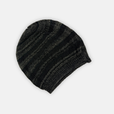 Butapana Oversized Cotton Beret Beanie in Black - Big Bag NY