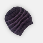 Butapana Oversized Cotton Beret Beanie in Purple - Big Bag NY