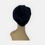 Butapana Oversized Wool Beret Beanie in Black - Big Bag NY