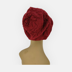 Butapana Oversized Wool Beret Beanie in Burnt Orange - Big Bag NY
