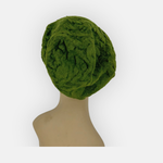 Butapana Oversized Wool Beret Beanie in Moss Green - Big Bag NY
