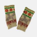 Butapana Short Fingerless Wool Glove in Beige - Big Bag NY
