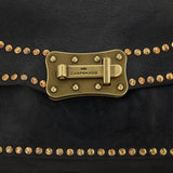 Campomaggi AGNESE Studded Shoulder Bag in Black