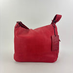 Large Zip Flap pocket Hobo Crossbody Red - Big Bag NY