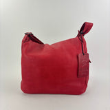Large Zip Flap pocket Hobo Crossbody Red - Big Bag NY