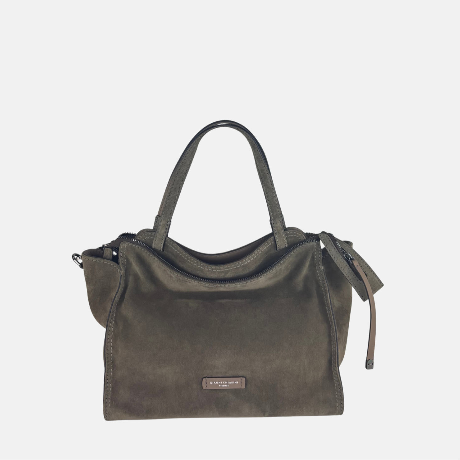 Gianni Chiarini Janis Suede Medium Convertible Tote - Big Bag NY