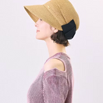 CA4LA - Sunshine Raffia Visor Sun Hat - BIg Bag NY