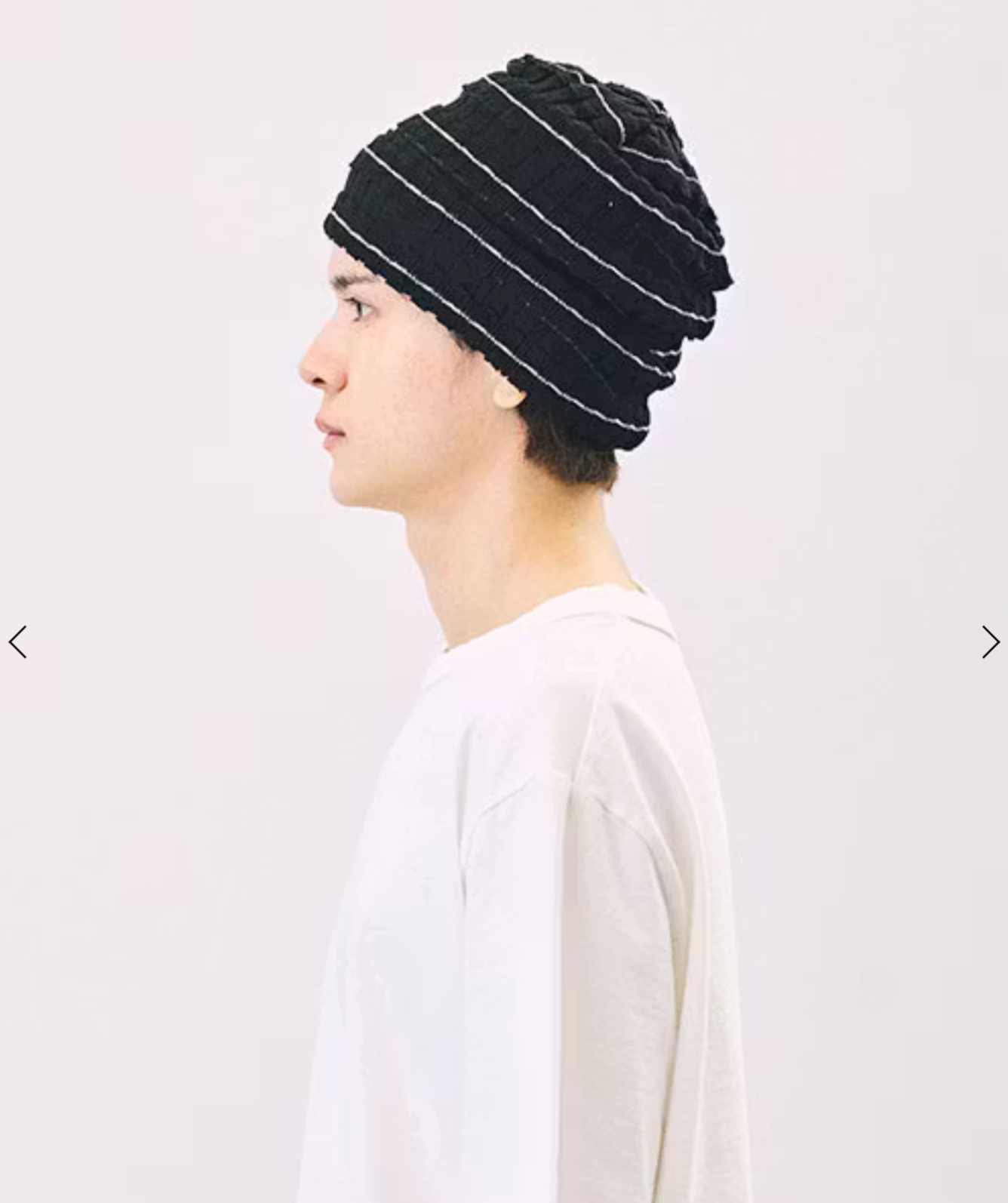 CA4LA Calme Striped Knit Cap - Big Bag NY