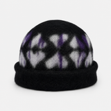 CA4LA Patterned Heart Knit Beanie in Black - Big Bag NY
