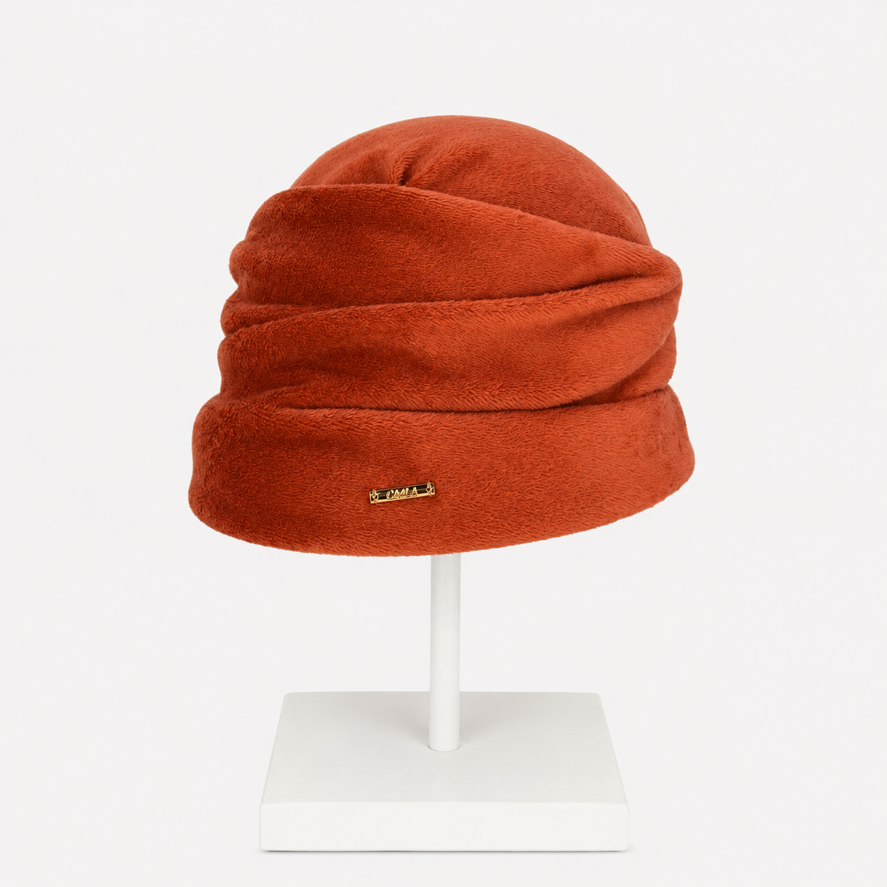 CA4LA Priscilla Ruched Velvet Fur Beanie - Big Bag NY