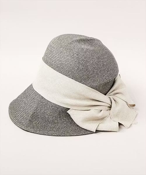 CA4LA Retro Raffia Cloche Gray - Big Bag NY