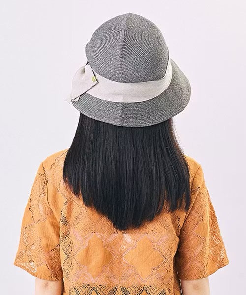CA4LA Retro Raffia Cloche Gray - Big Bag NY