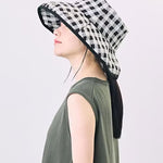 CA4LA Viche Gingham Wide Brim Hat - Big Bag NY