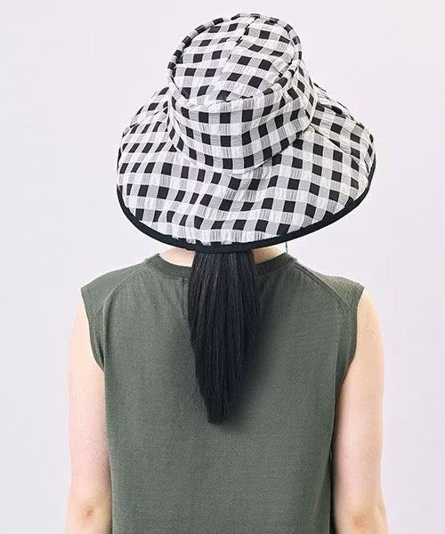CA4LA Viche Gingham Wide Brim Hat - Big Bag NY