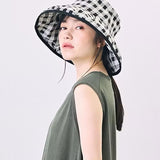 CA4LA Viche Gingham Wide Brim Hat - Big Bag NY