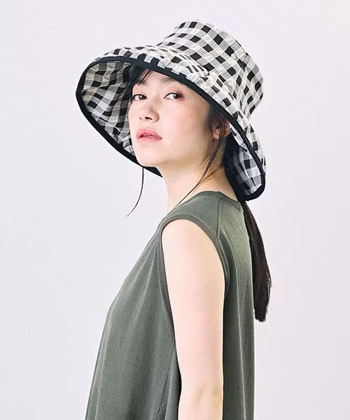 CA4LA Viche Gingham Wide Brim Hat - Big Bag NY