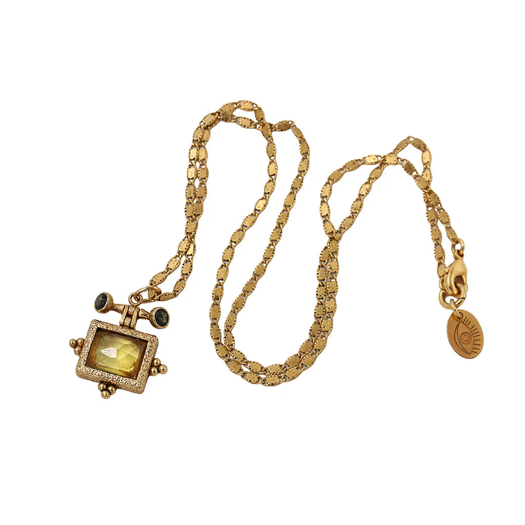 LA2L Sonia Necklace in Citrine - Big Bag NY