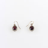 Danielle Welmond Caged Garnet Earrings - Big Bag NY