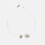 Cala Lillies Necklace Transparent Golden Shadow - Big Bag NY