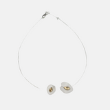 Cala Lillies Necklace Transparent Golden Shadow - Big Bag NY
