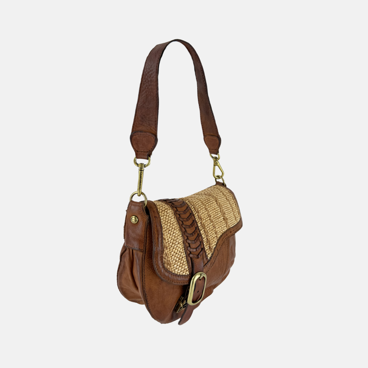Campomaggi GIOACHINA Crossbody Bag in Raffia - Big Bag NY