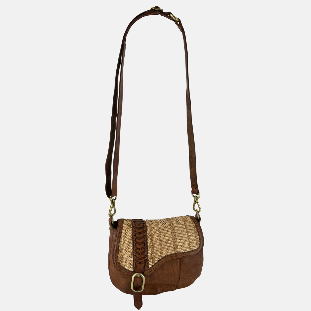 Campomaggi GIOACHINA Crossbody Bag in Raffia - Big Bag NY