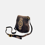Campomaggi Giada Small Studded Flap Crossbody in Brown - Big Bag NY