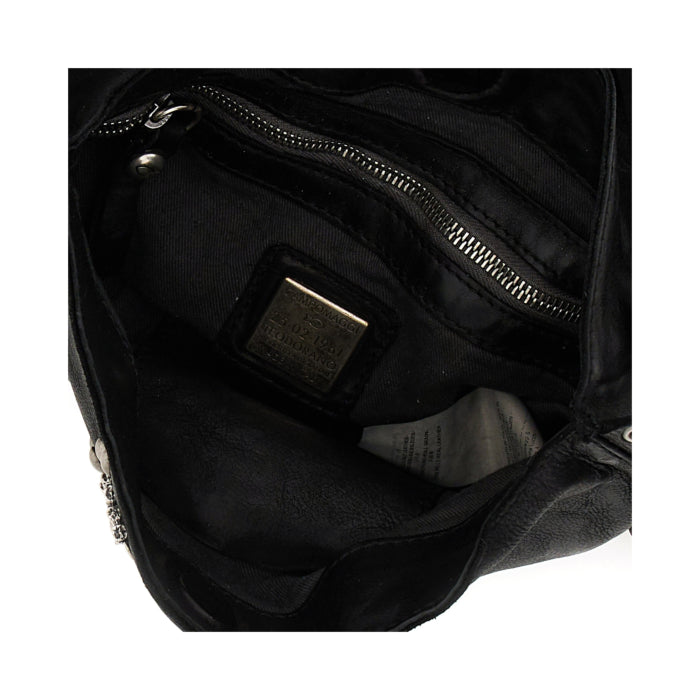 Campomaggi Giulia Fringes Crossbody Bag in Black - BIGBAG NY