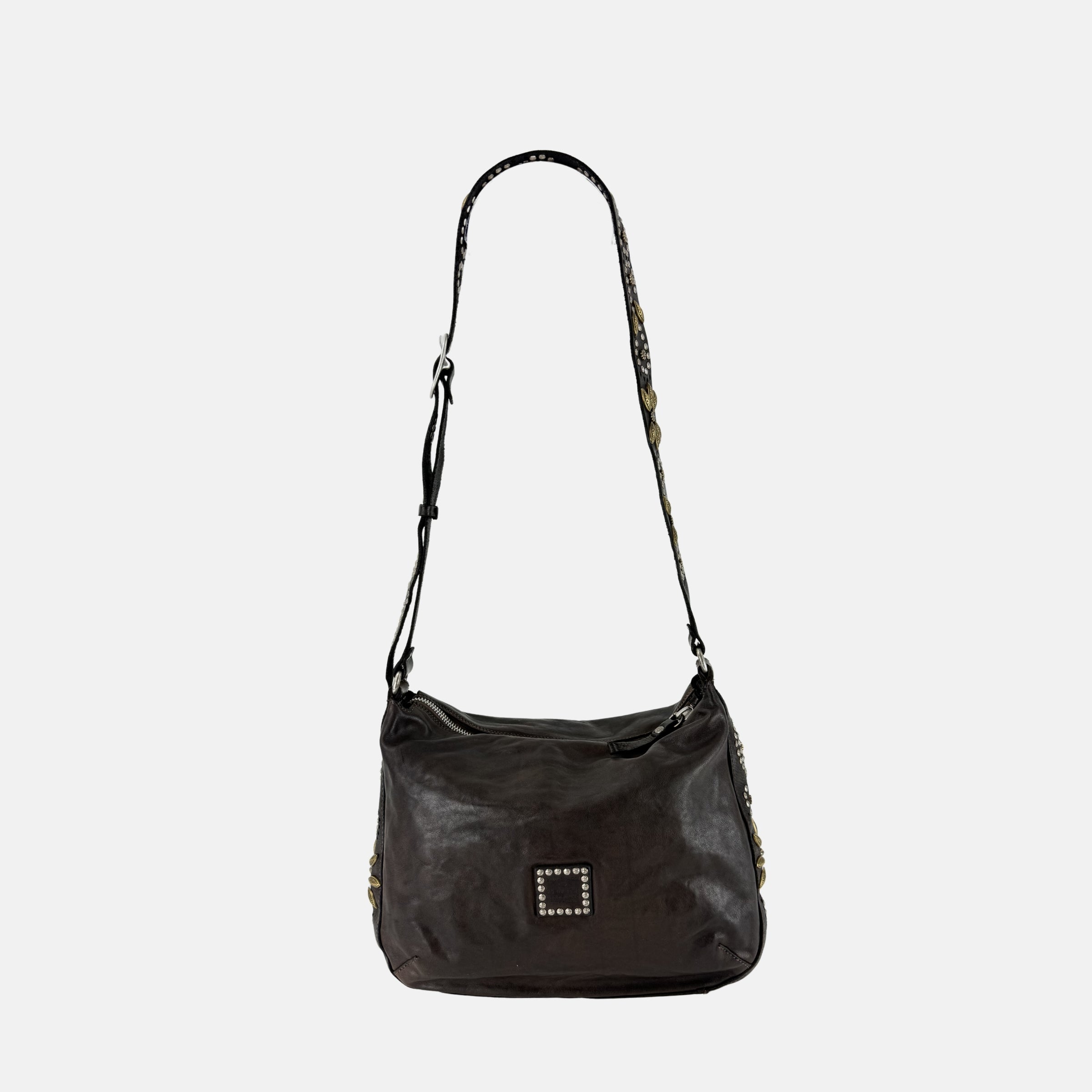 Campomaggi NADA Crossbody Bag in Dark Brown – Big Bag