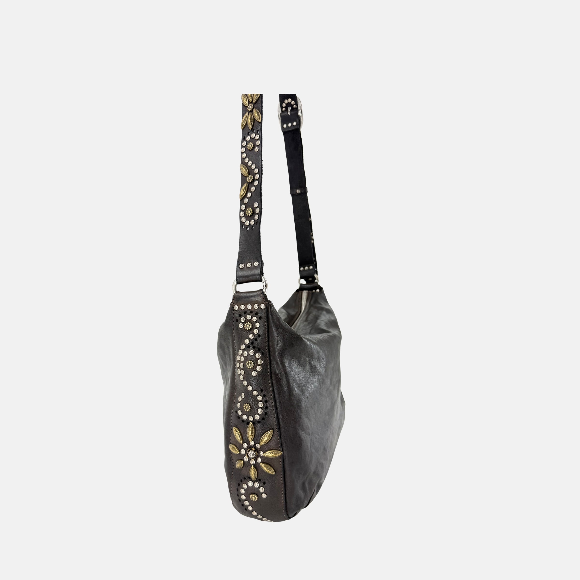 Campomaggi NADA Crossbody Bag in Dark Brown – Big Bag