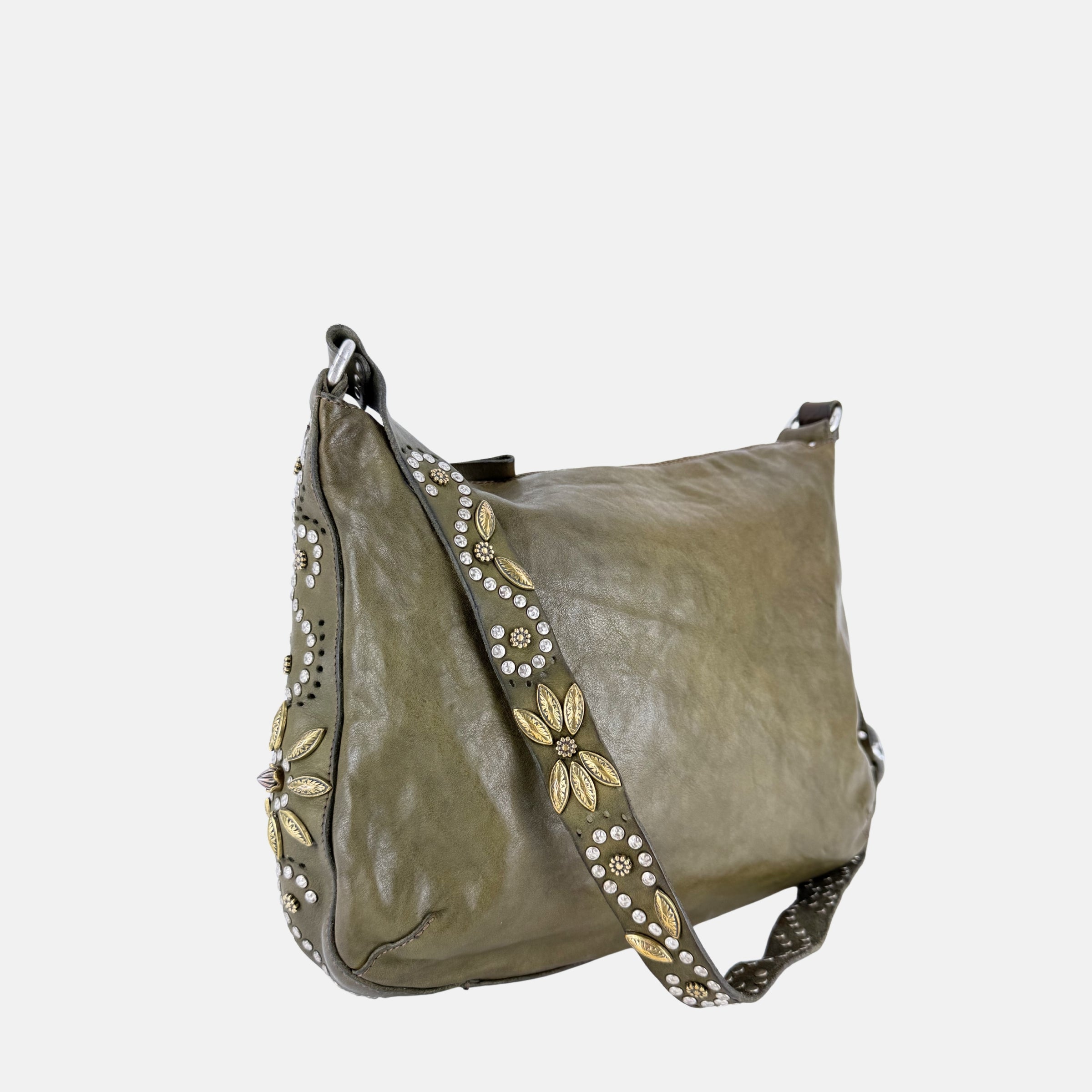 Campomaggi NADA Crossbody in Olive Green - Big Bag NY