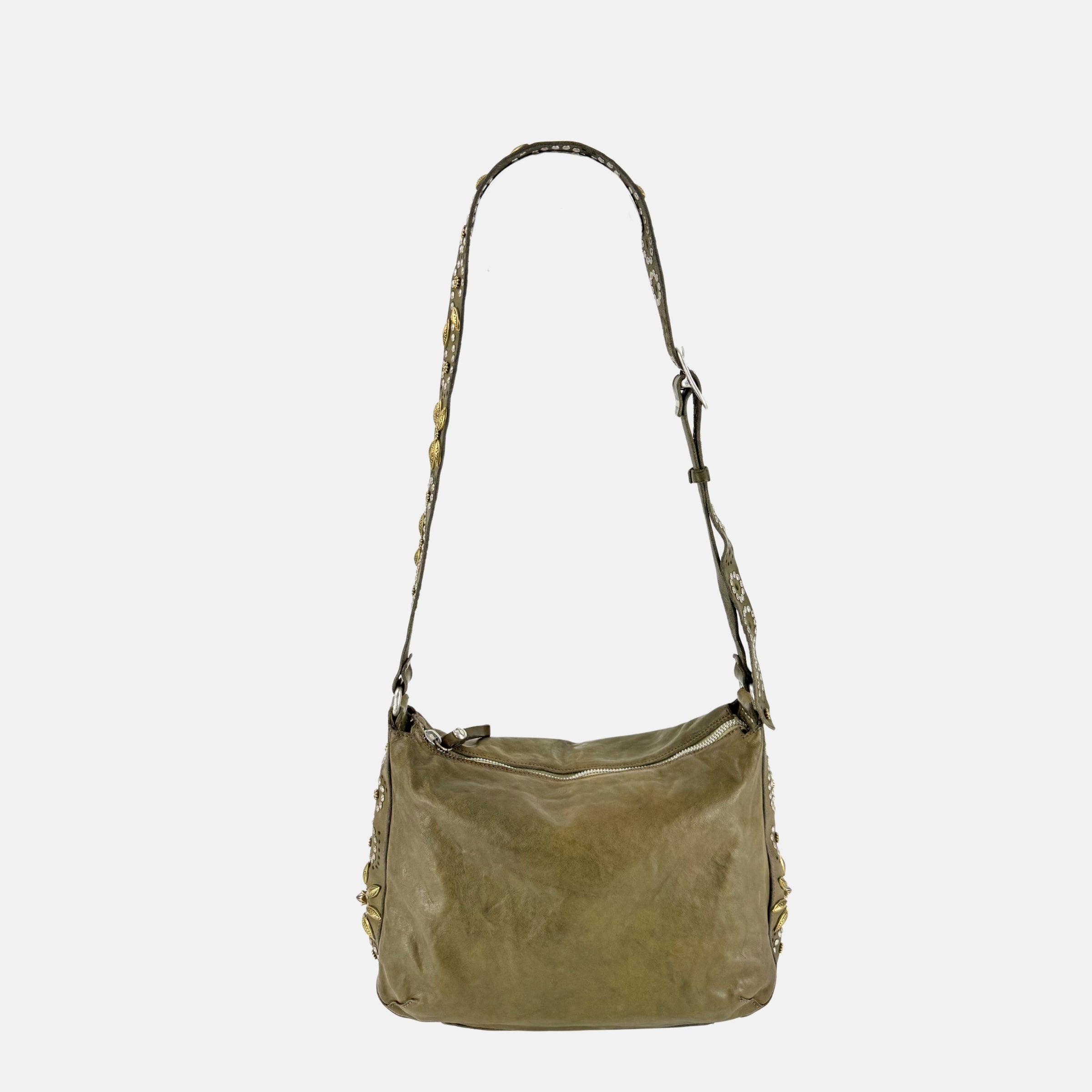 Campomaggi NADA Crossbody in Olive Green - Big Bag NY 