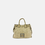 Campomaggi ROSSELLA Studded Beige Top Handle Tote - Big Bag NY