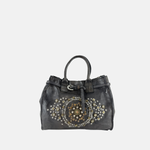Campomaggi ROSSELLA Studded Brown Top Handle Tote - Big Bag NY