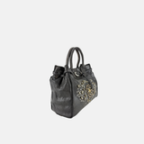 Campomaggi ROSSELLA Studded Brown Top Handle Tote - Big Bag NY